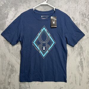 Spyder Shirt Men's Small New‎ Active Blue Casual Activewear NWT